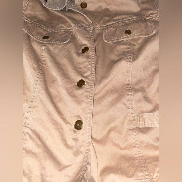 Susan Bristol Vintage Button Down Jacket Long‎ Sleeve Tan Work Women M - Picture 7 of 8